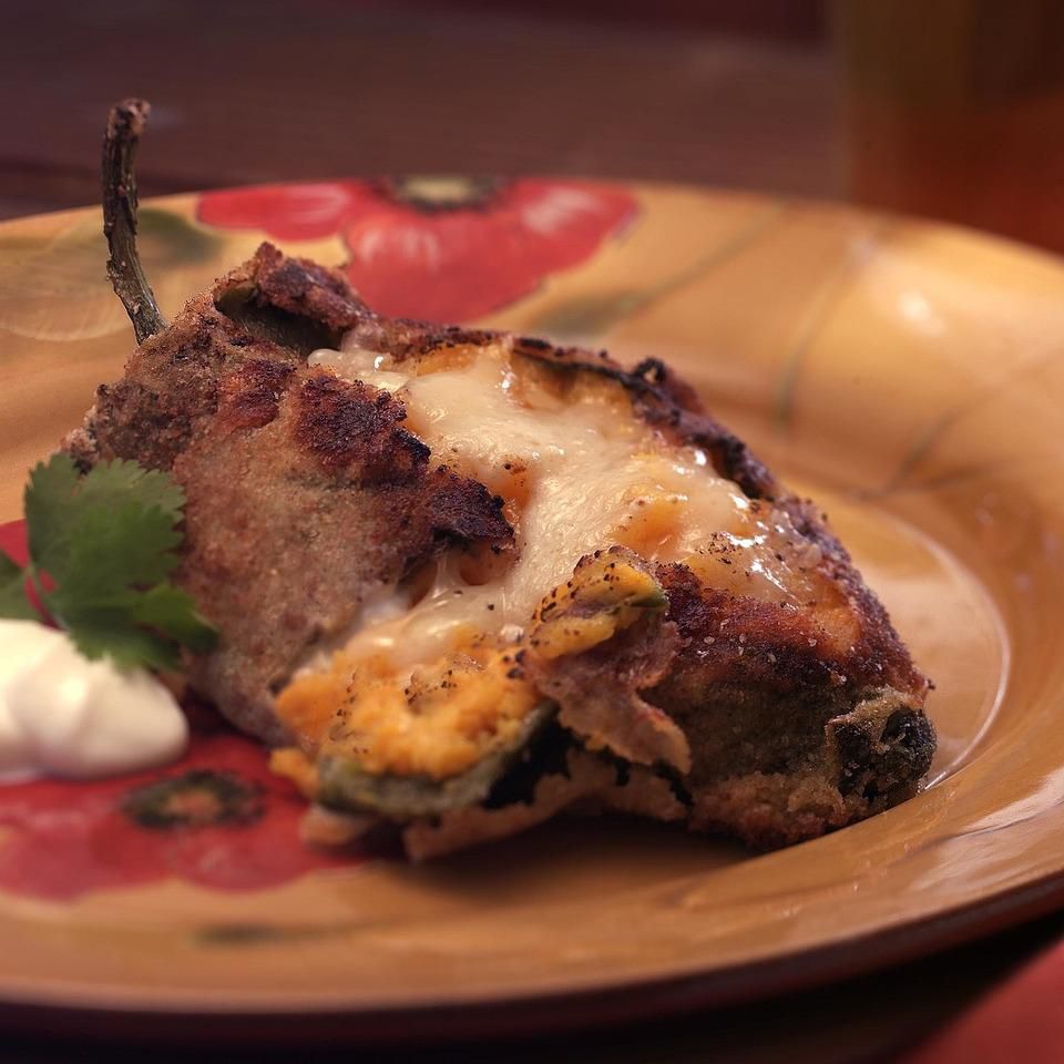 Squash-Stuffed Roasted Poblano Peppers 
