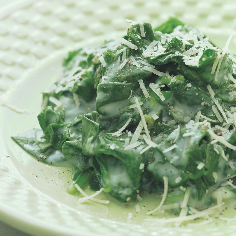 Quick Creamed Spinach 