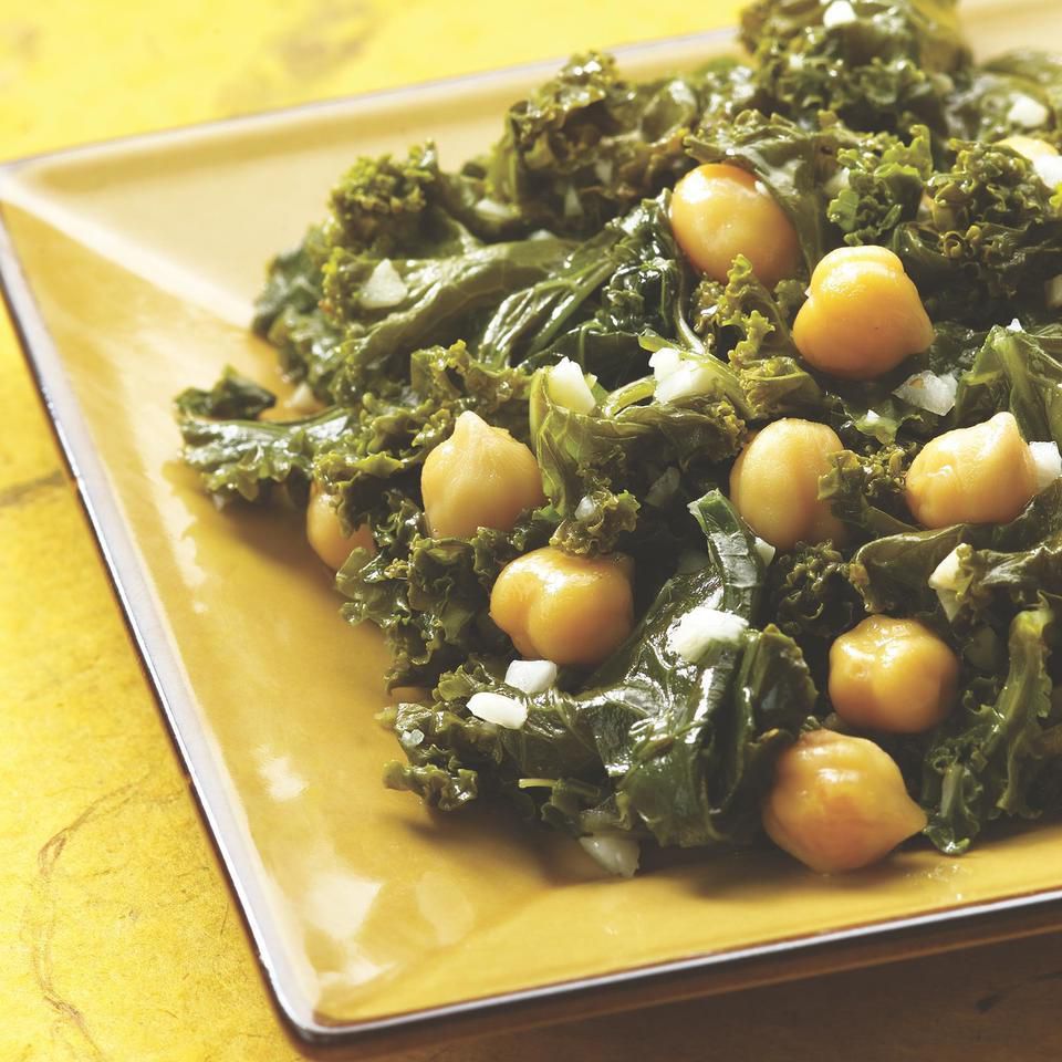 Indian-Spiced Kale & Chickpeas 