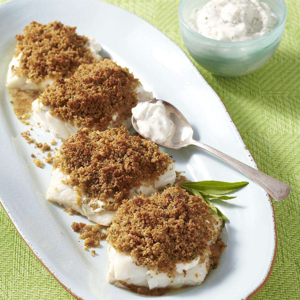 Breadcrumb-Crusted Cod for Two 