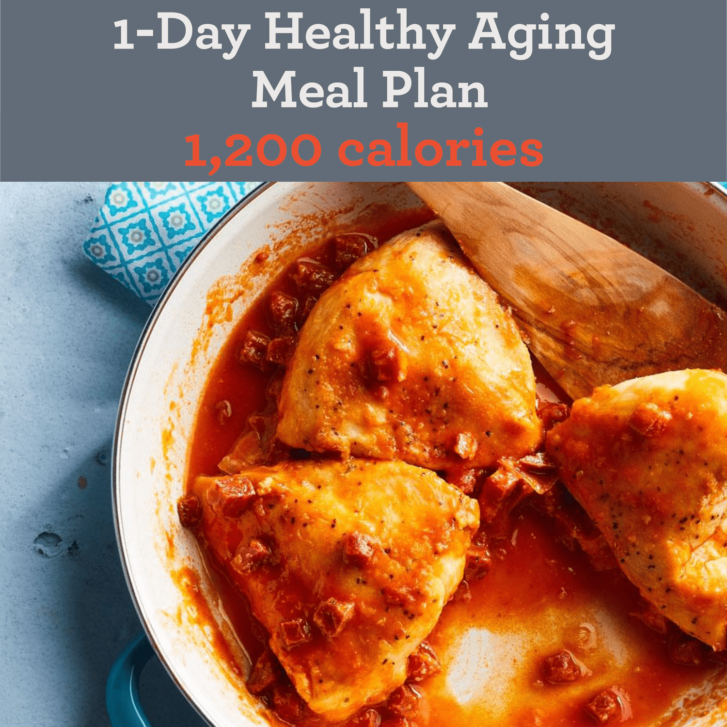1-Day Healthy-Aging Meal Plan: 1,200 calories