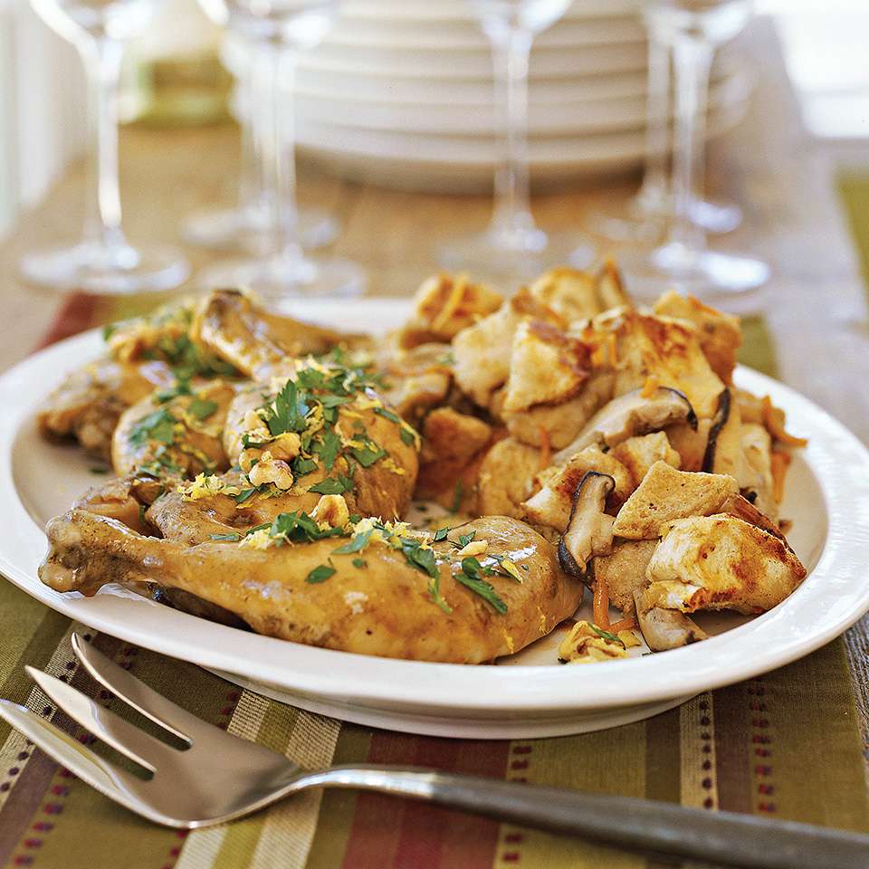 Lemon Chicken with Stuffing 