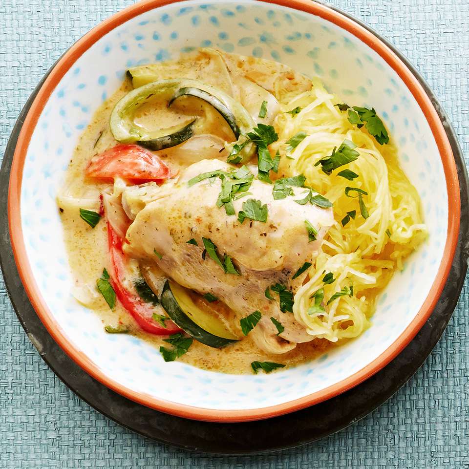 Slow-Cooked Ranch Chicken and Vegetables 