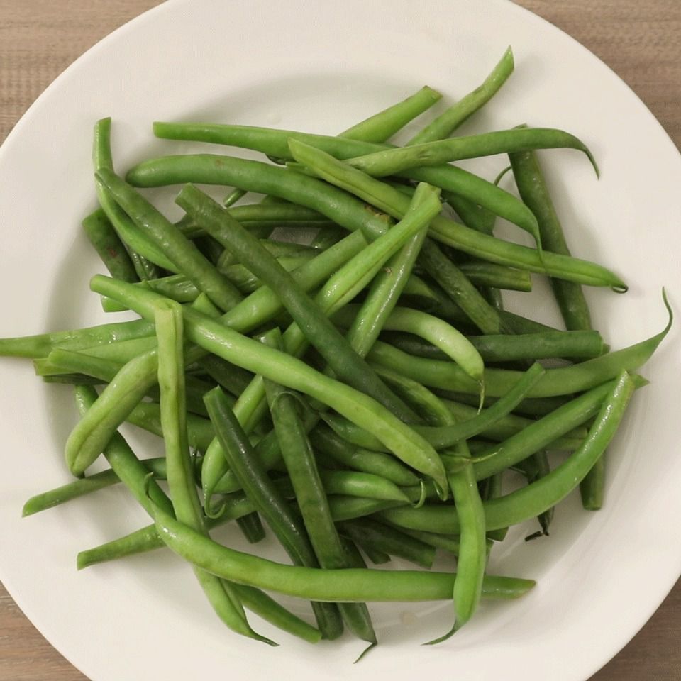 Microwaved Fresh Green Beans 
