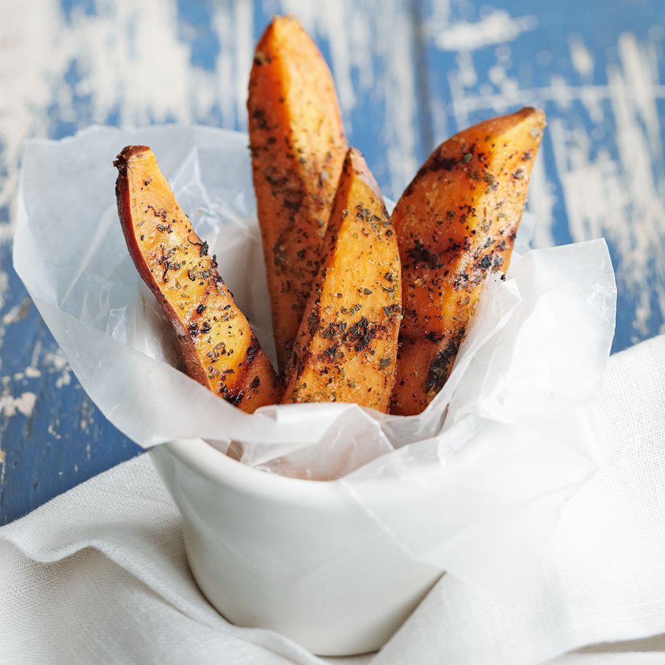 Grilled Sweet Potato Wedges 