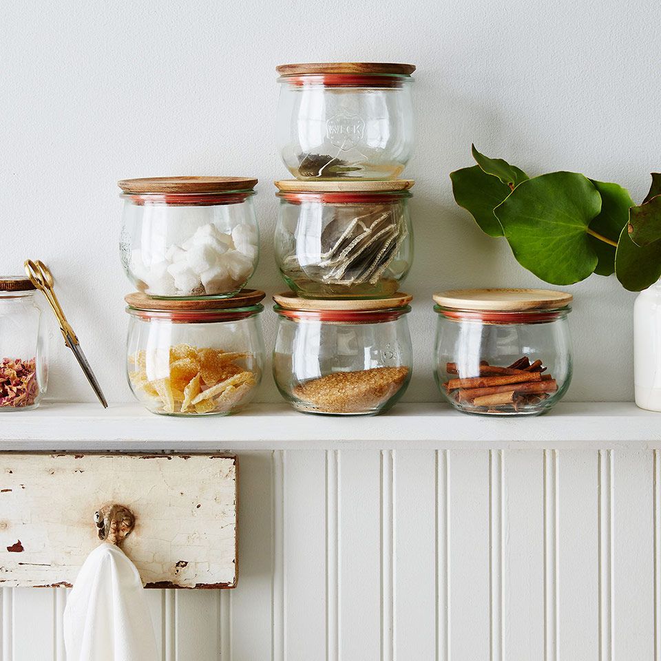 Weck Tulip shaped food storage jars