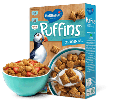 Barbara's Puffins Original box of cereal