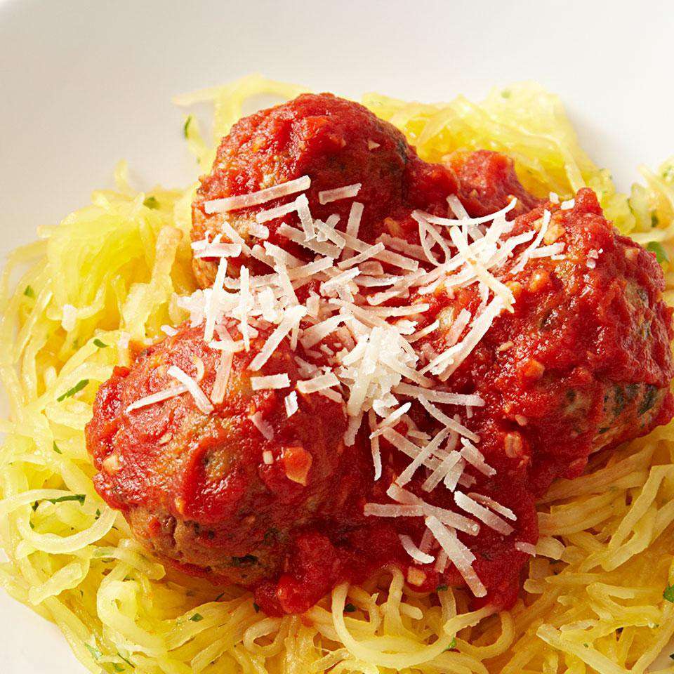 Spaghetti Squash &amp; Meatballs