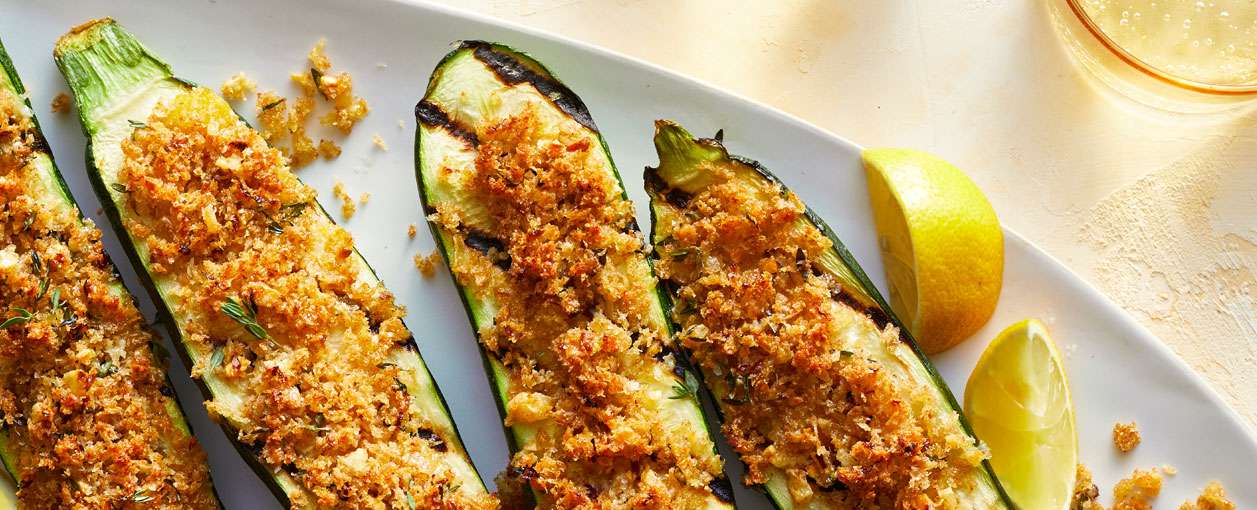 grilled zucchini with parmesan