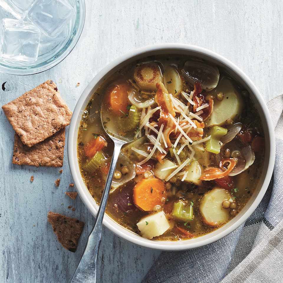 lentil & root veggie soup