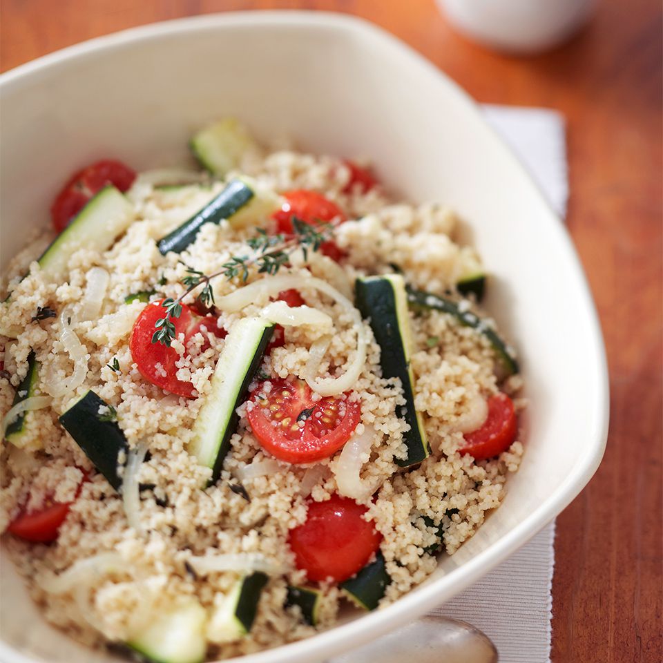Couscous With Zucchini & Cherry Tomatoes 