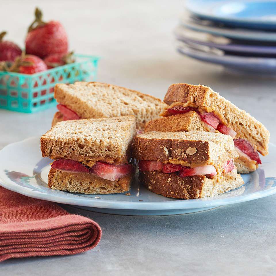 Strawberry-Almond Butter Sandwich