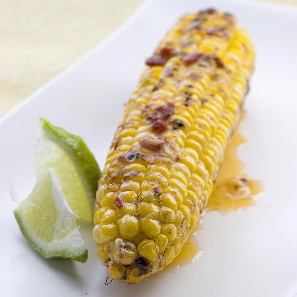 Grilled Corn with Chipotle-Lime Butter﻿