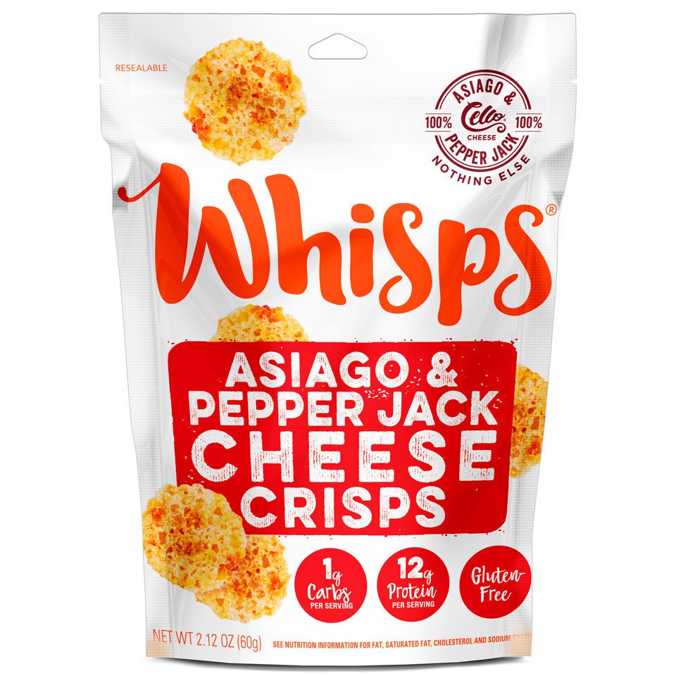 Whisps Asiago & Pepper Jack cheese Crisps