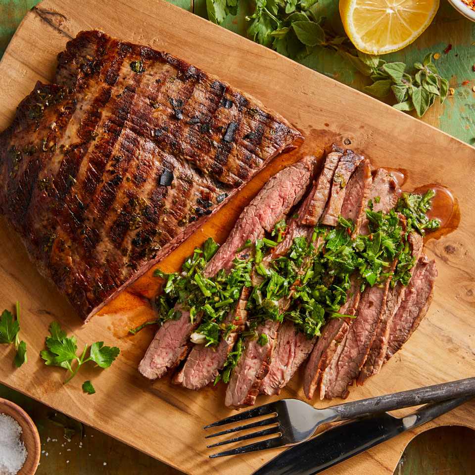 Grilled Steak with Chimichurri 
