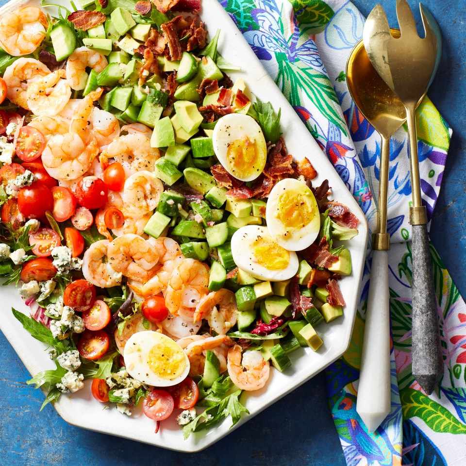 Shrimp Cobb Salad with Dijon Dressing