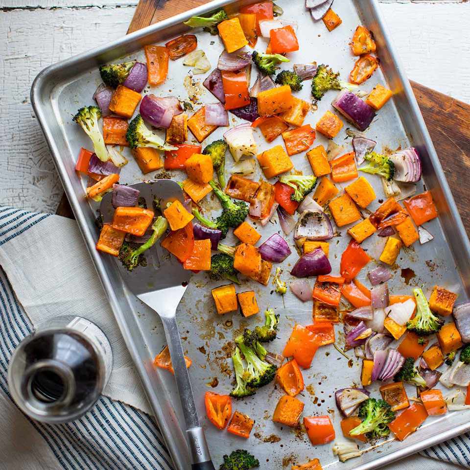 Colorful Roasted Sheet Pan Vegetables