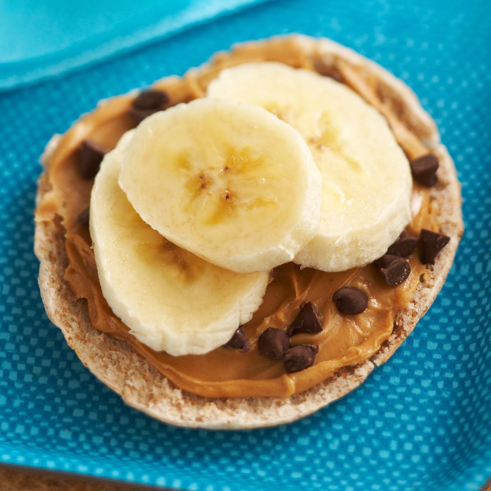 Peanut Butter and Banana Pita Bites 