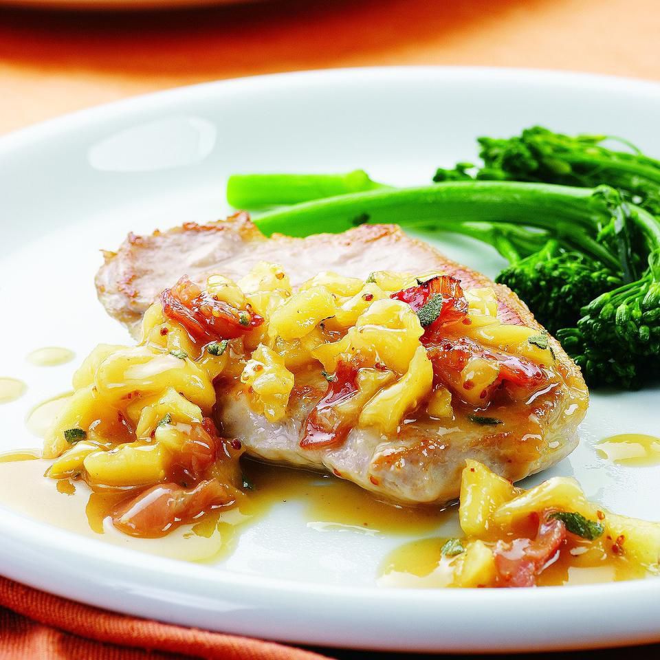 Pork with Dried Apples & Prosciutto 