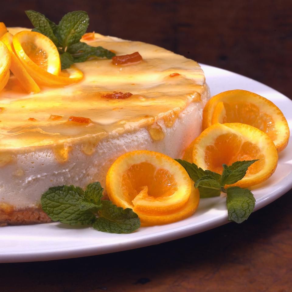 Marmalade-Glazed Orange Cheesecake 