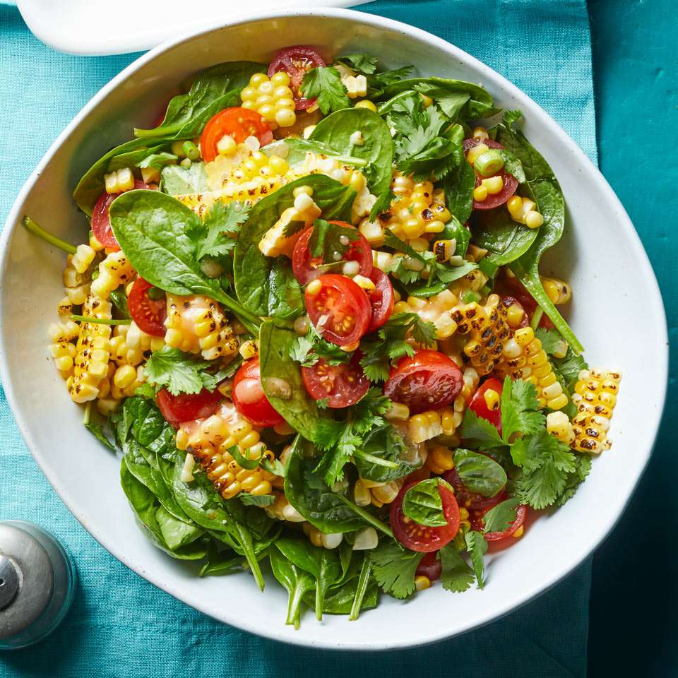 Grilled Corn Salad with Chili-Miso Dressing