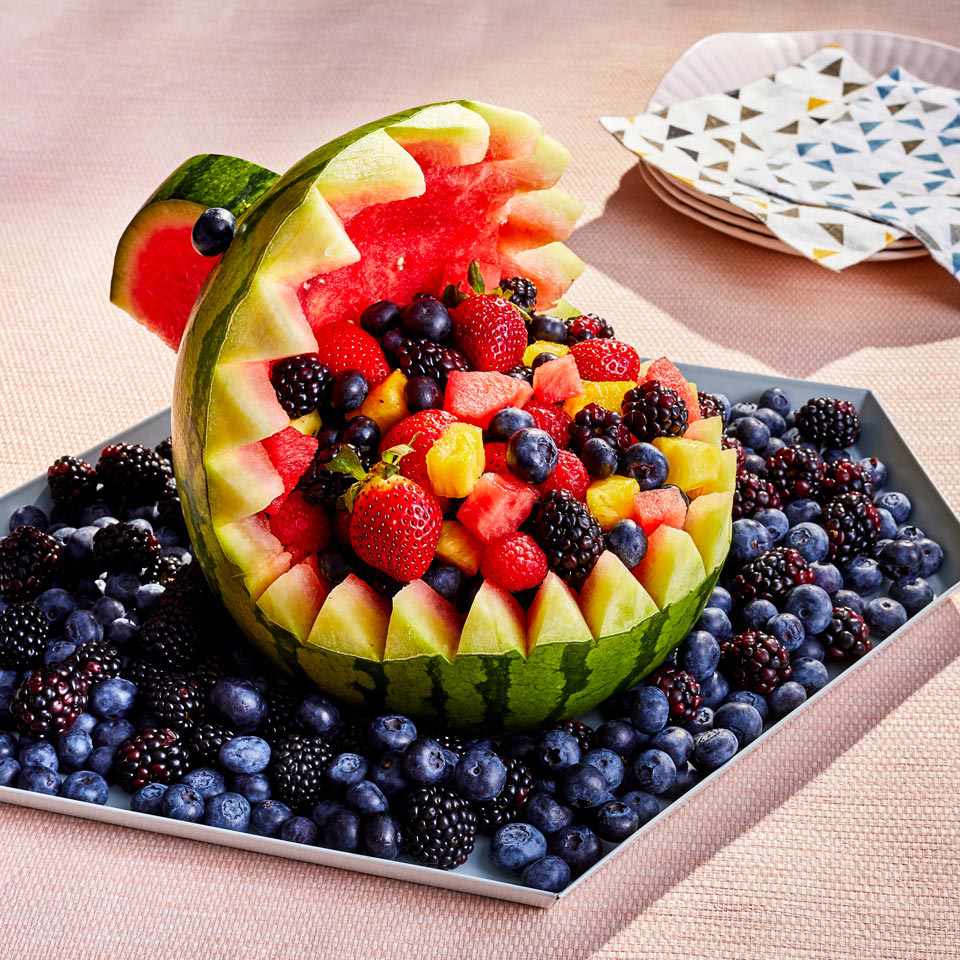 Shark Watermelon Fruit Bowl