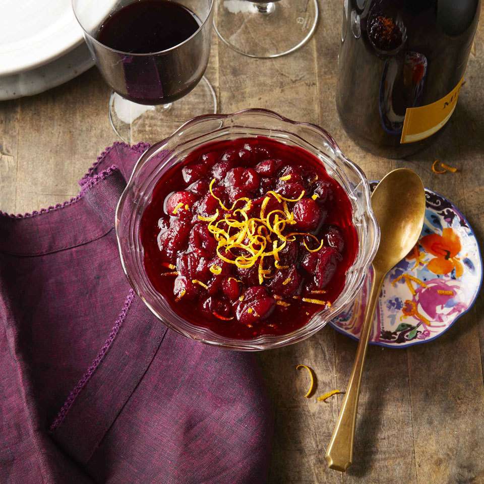 Red Wine Cranberry Sauce 