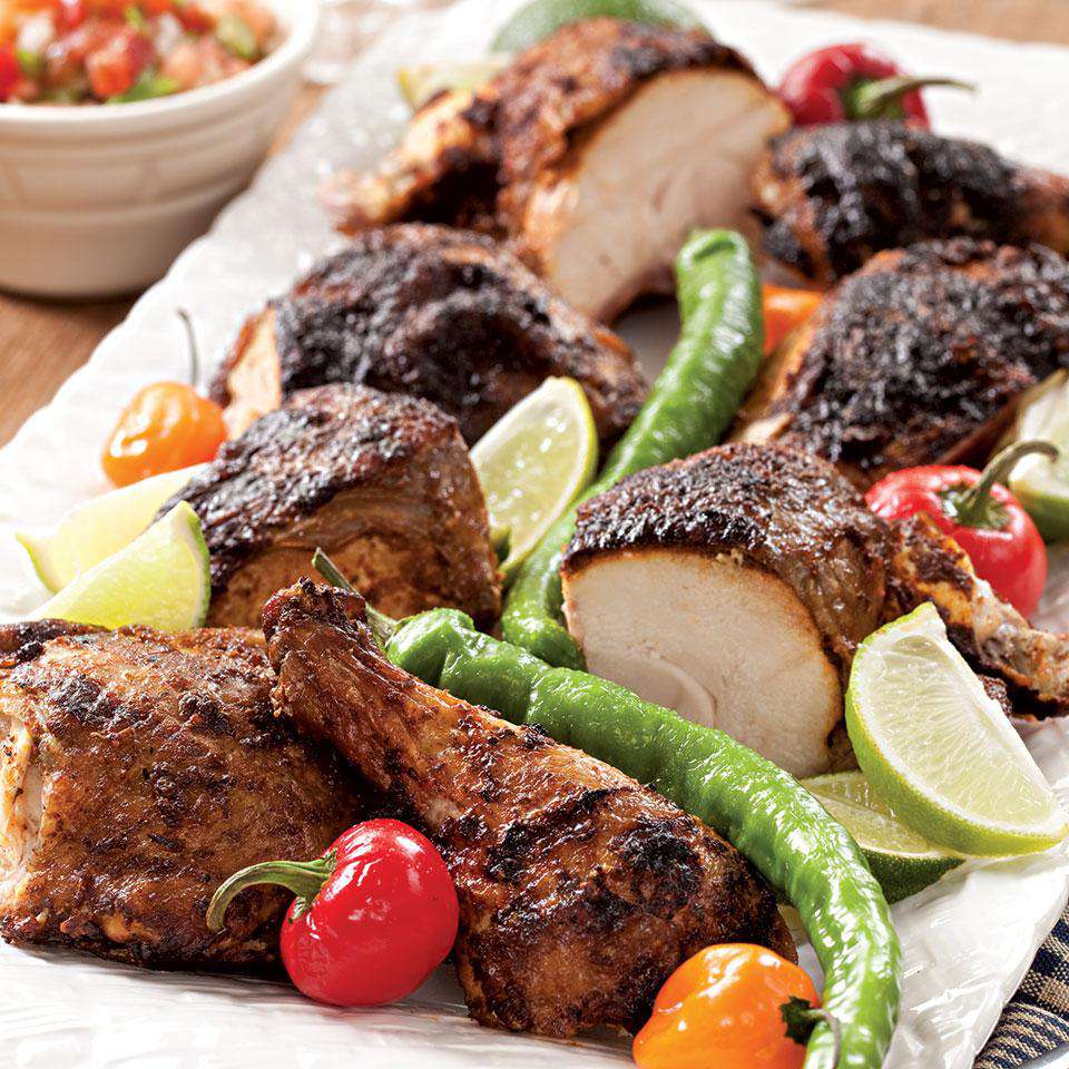 Butterflied Grilled Chicken with a Chile-Lime Rub 