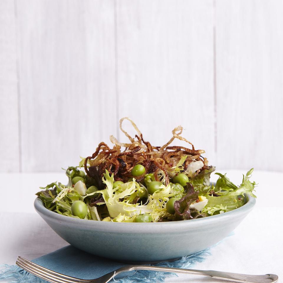 Spring Salad with Peas &amp; Frizzled Shallots