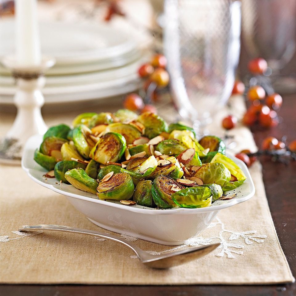 Brussels Sprouts with Toasted Almonds 