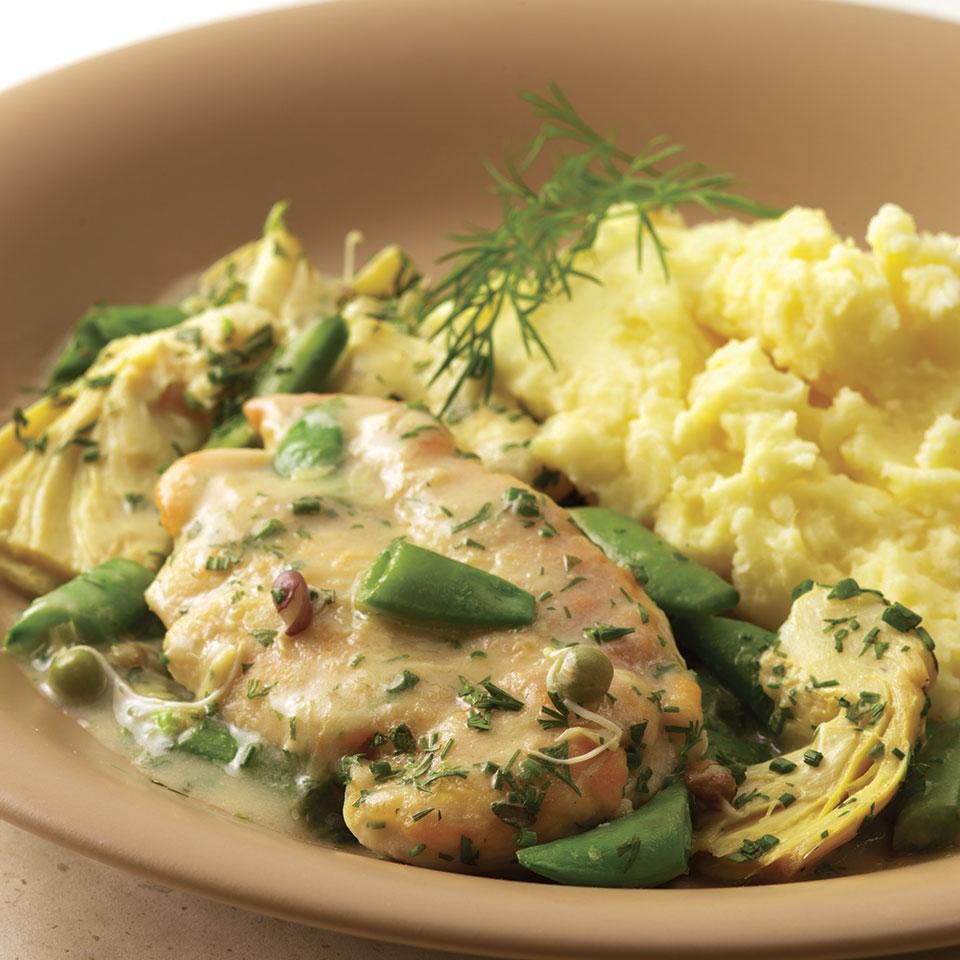 Chicken with Sugar Snap Peas &amp; Spring Herbs