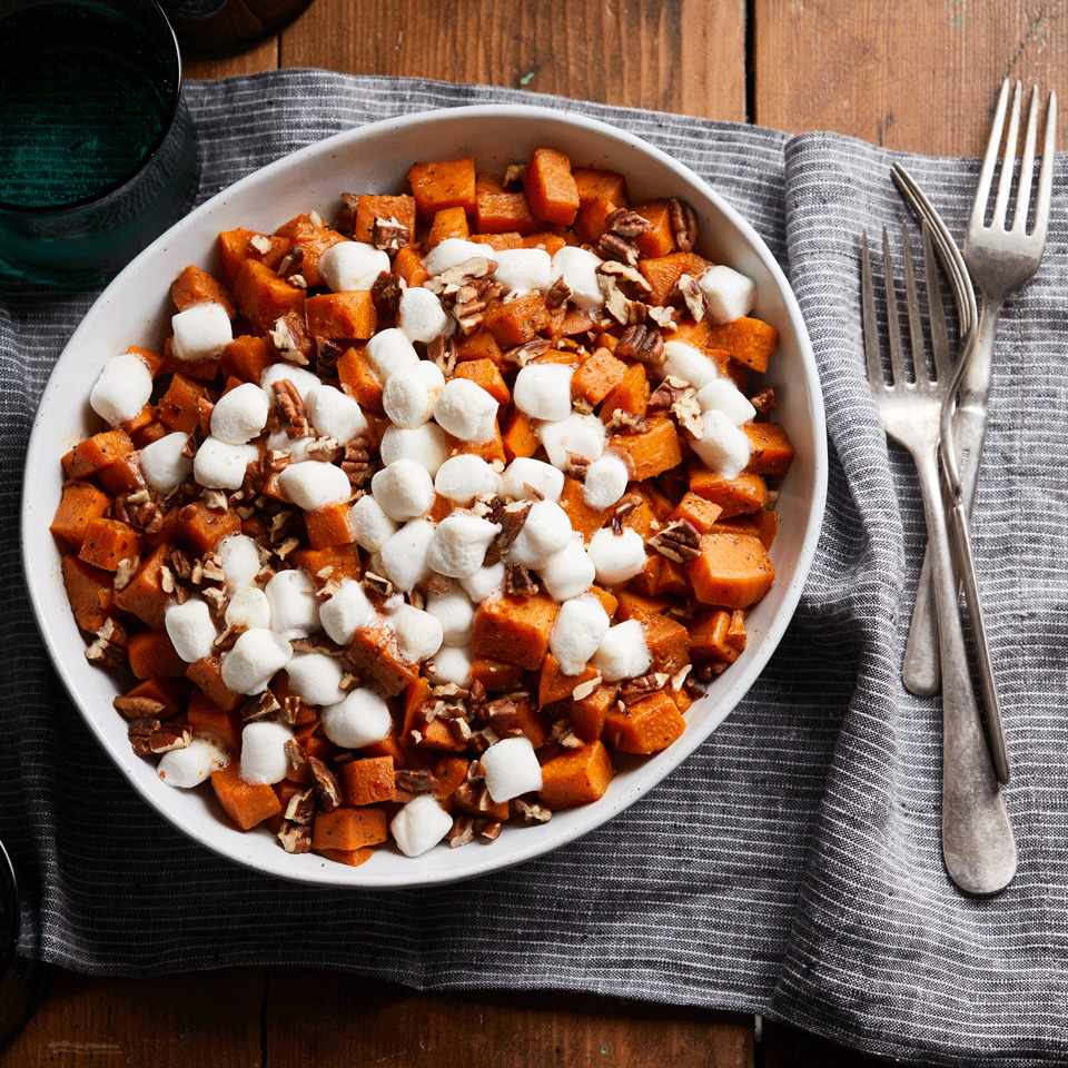 Slow-Cooker Sweet Potato Casserole with Marshmallows