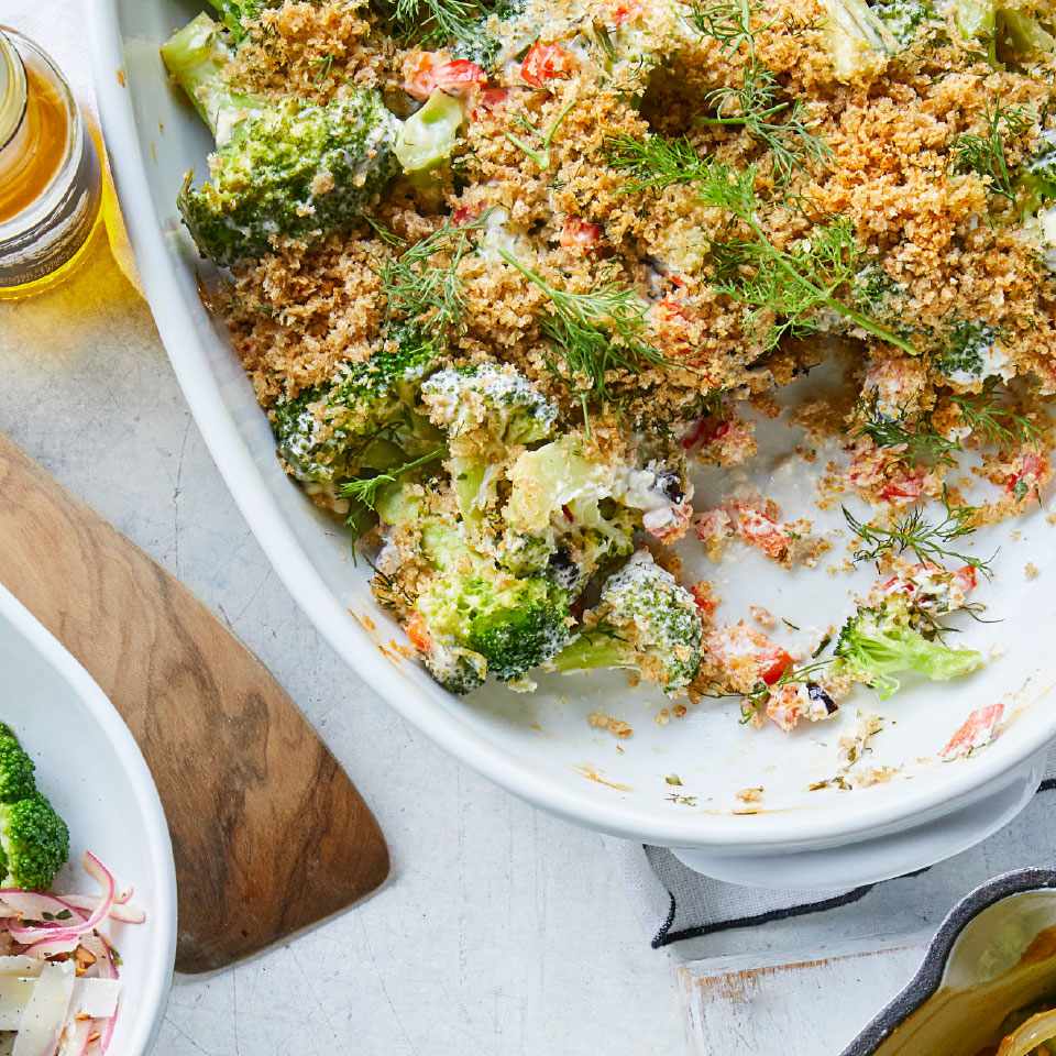 Greek Broccoli Gratin Recipe Eatingwell