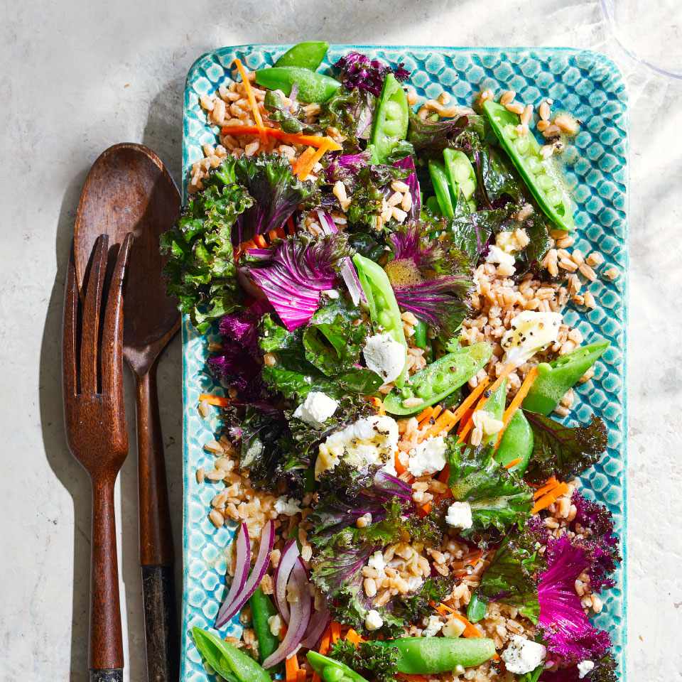 Farro Salad with Kale 