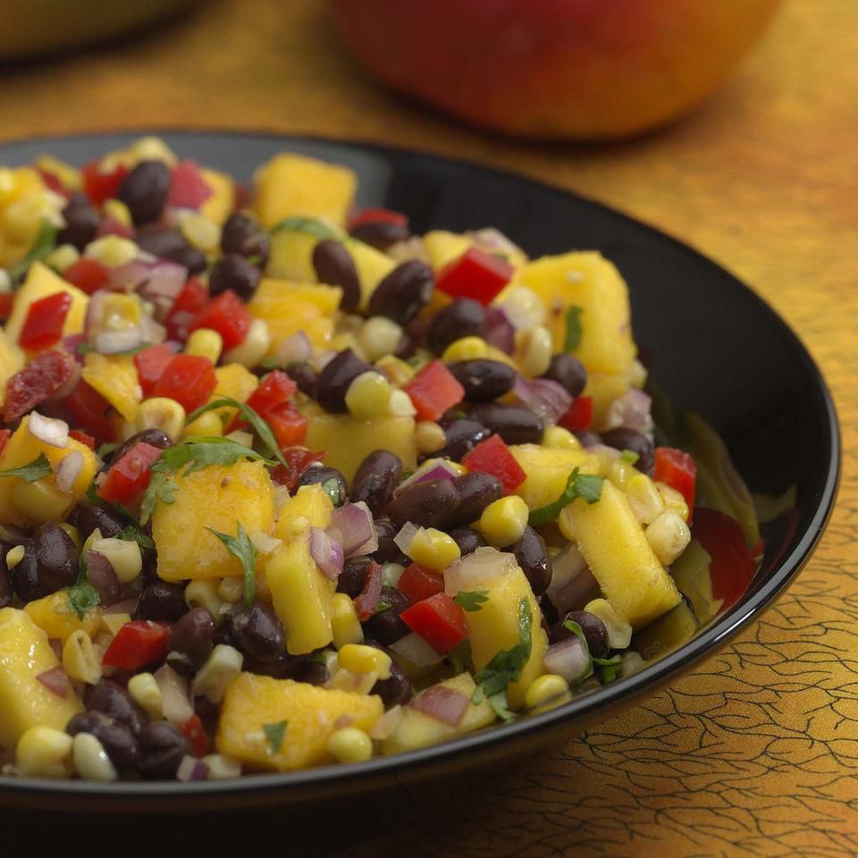 Roasted Corn, Black Bean &amp; Mango Salad