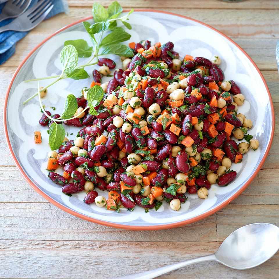 Moroccan Kidney Bean & Chickpea Salad