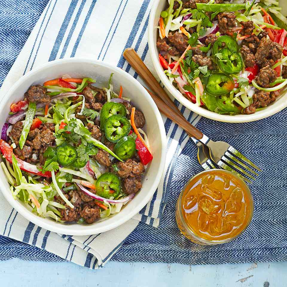 Soy-Lime Beef & Cabbage Salad