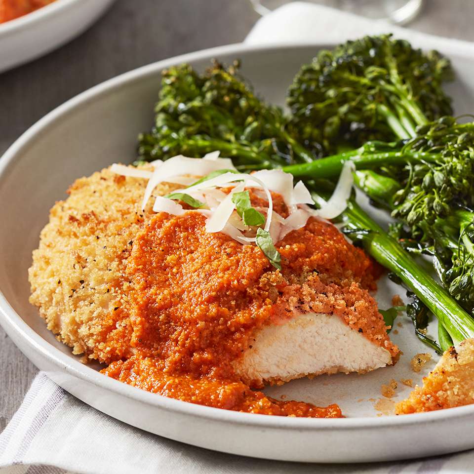Chicken Parmesan with Broccolini 