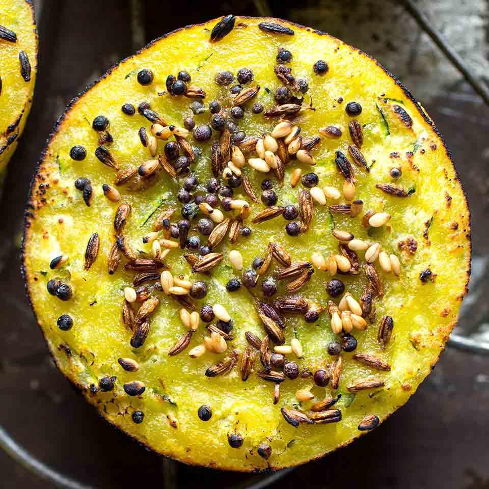Savory Summer Squash Muffins (Dhoodhi Handvo)