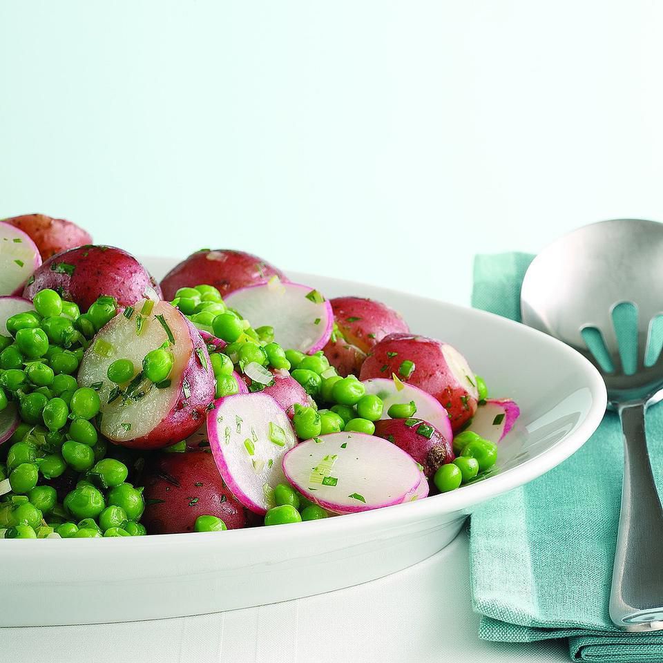 Pea & New Potato Salad (Nye kartofler og rte Salat) 