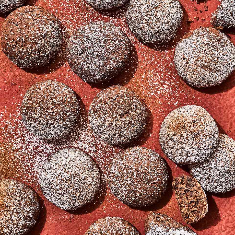 Chocolate Polvorones (Mexican Wedding Cookies)
