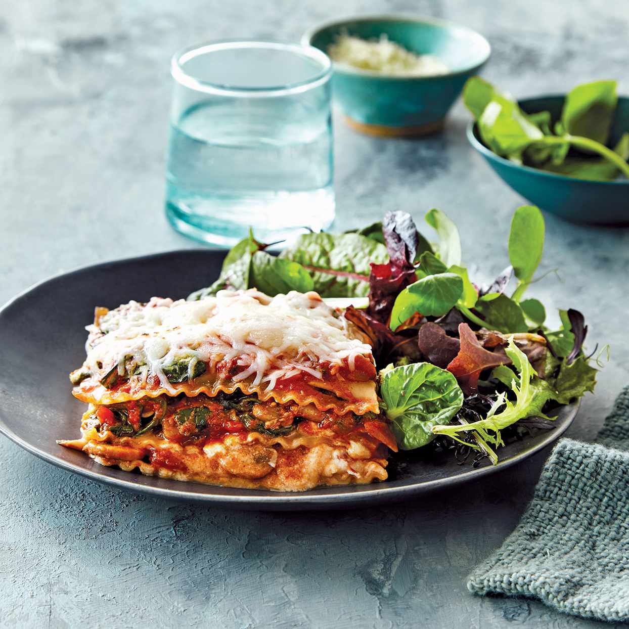 Slow-Cooker Spinach & Mushroom Lasagna 