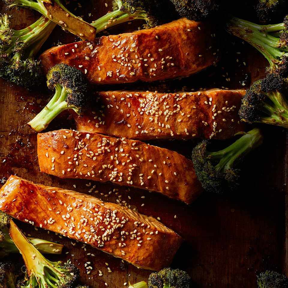 ginger salmon broccoli