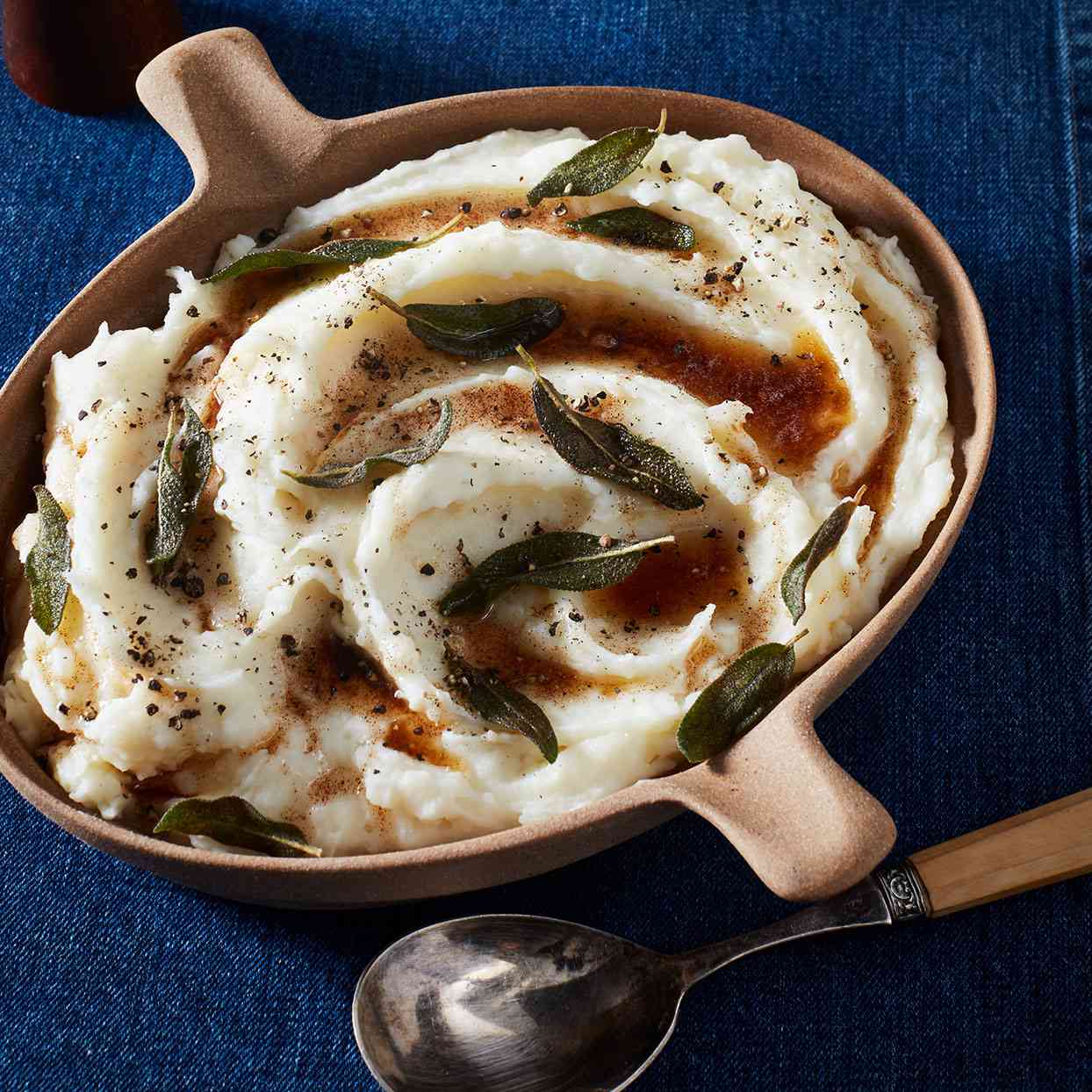 Whipped Potatoes with Sage Brown Butter 