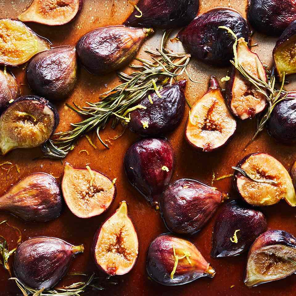 Honey, Balsamic & Rosemary Roasted Figs