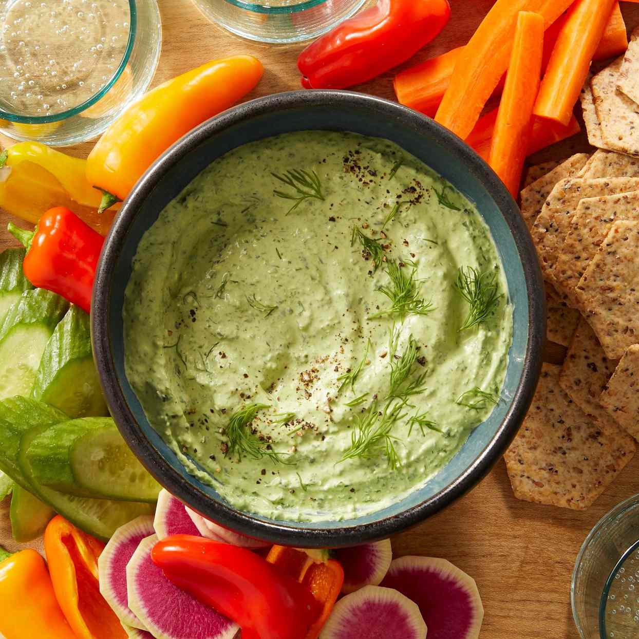 3-Spinach-Feta Dip with Dill
