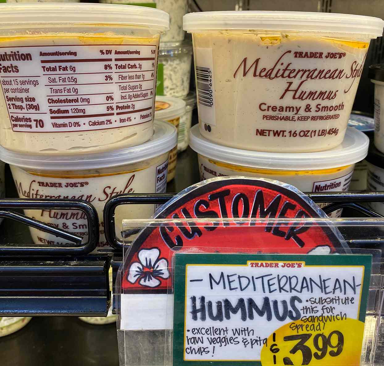 Mediterranean Hummus at Trader Joe's