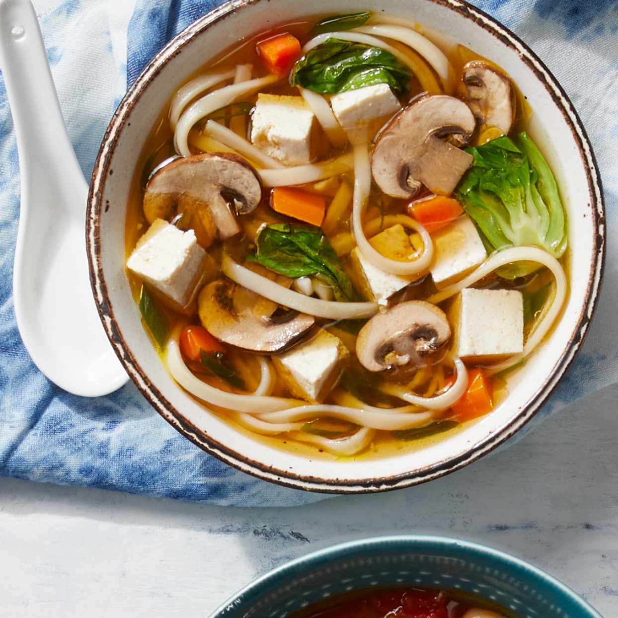 Vegetarian Udon Noodle Soup