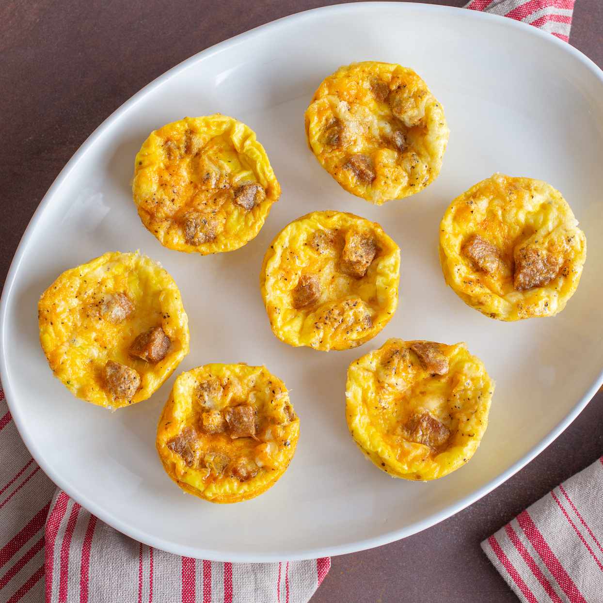 Muffin-Tin Omelets with Sausage & Gruyère