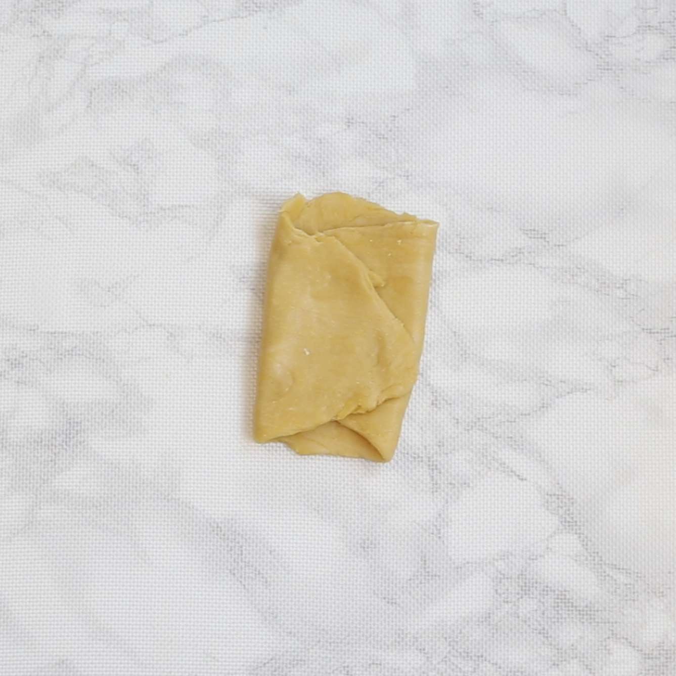 folding dough for pasta